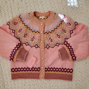 Loveshack Fancy sz XL honeypie cardigan sweater